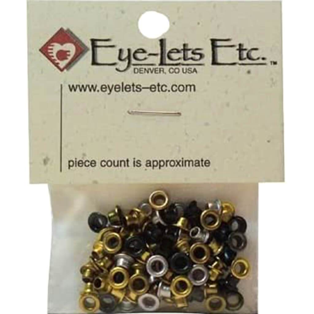 Eyelets Metallic Round 100pcs