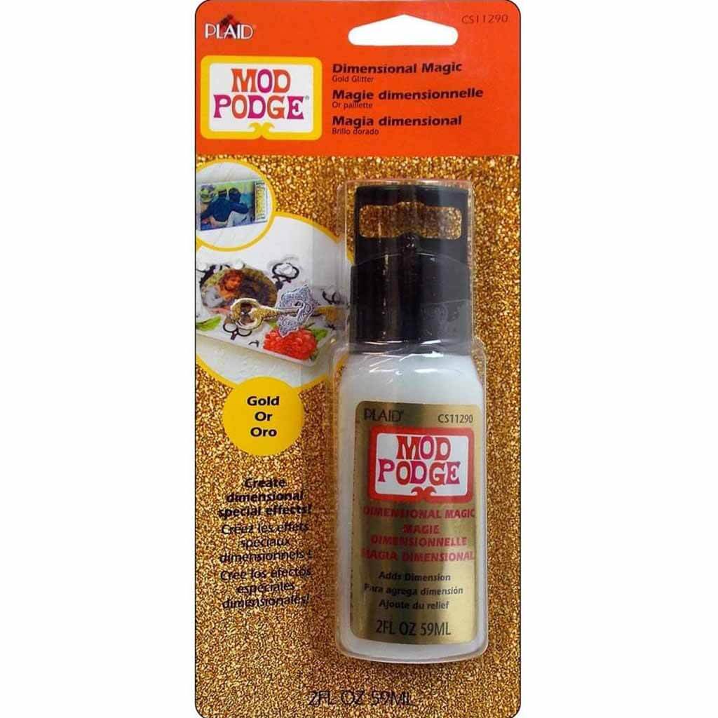 Mod Podge Gold Glitter Dimensional Magic 2oz