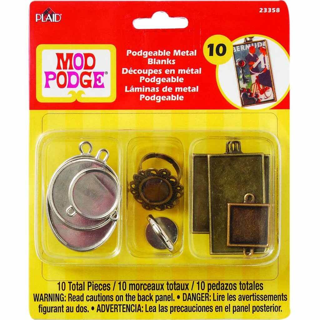 Mod Podge Podgeable Metal Blanks 10pcs