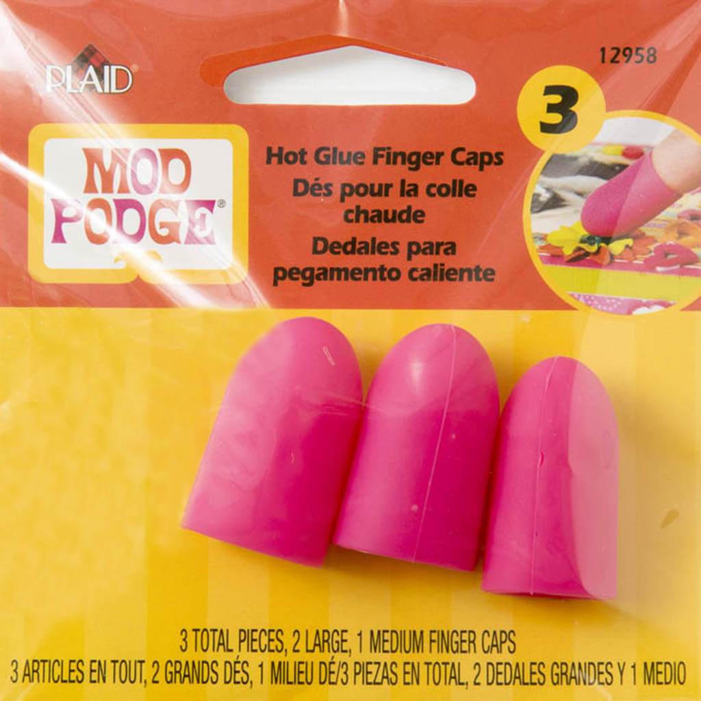 Mod Podge Finger Caps 3pcs 2 Large &amp; 1 Medium