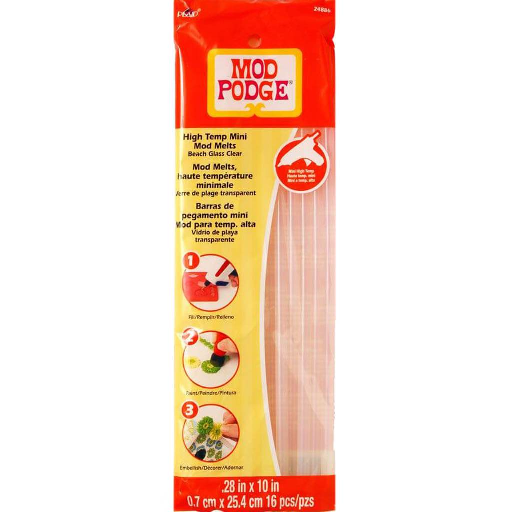 Mod Podge Mod Melts .28in x 10in 16pcs Beach Glass Clear