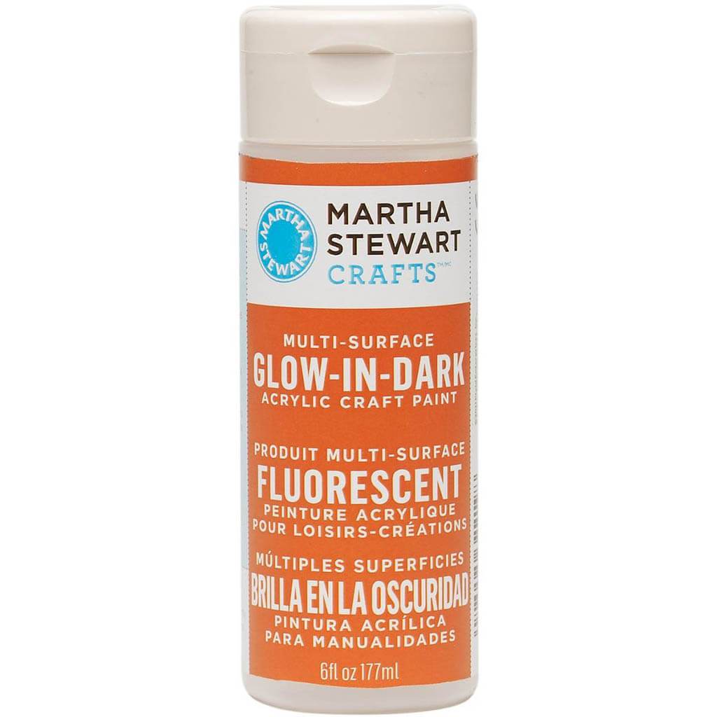 Martha Stewart Glow-In-The-Dark Paint 6oz Orange