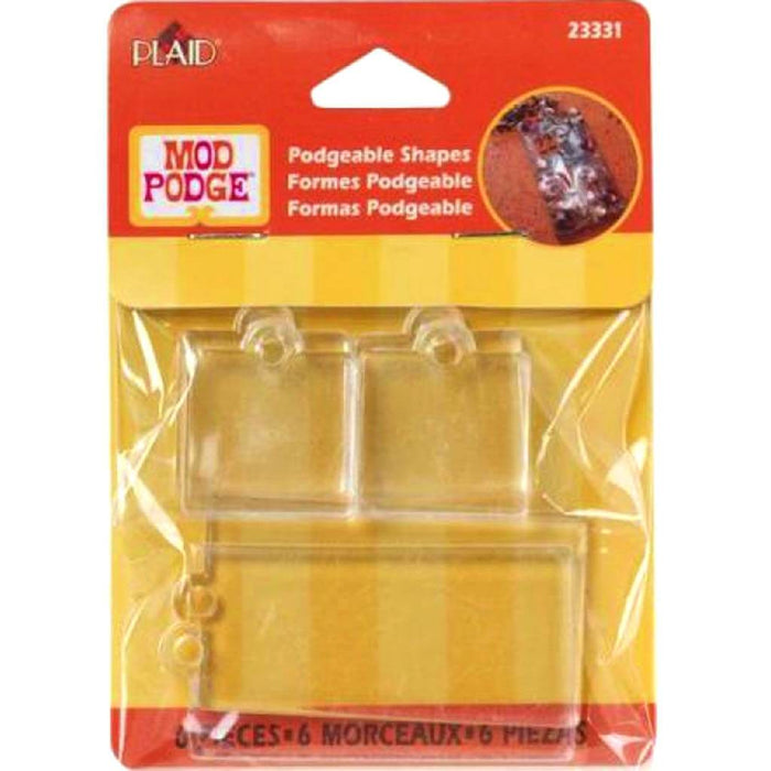 Mod Podge Podgeable Shapes 6pcs Rectangle