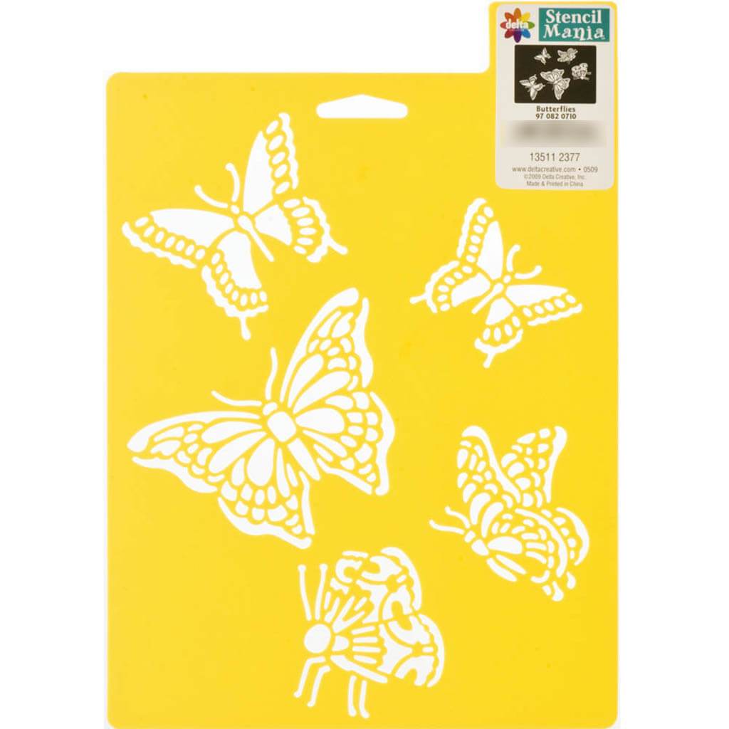 Stencil Mania Stencil 7in x 10in Butterflies