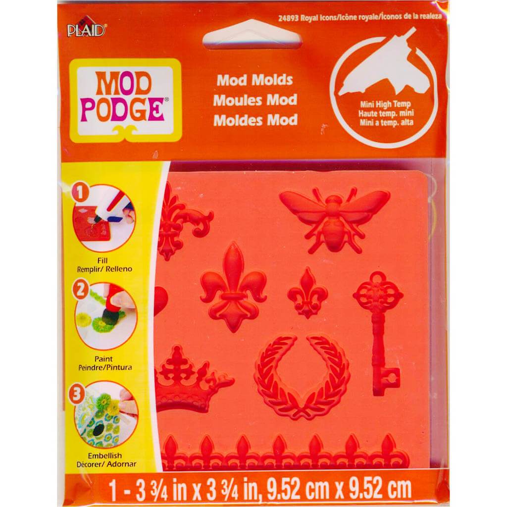 Mod Podge Mod Mold 3.75in x 3.75in Royal Icons