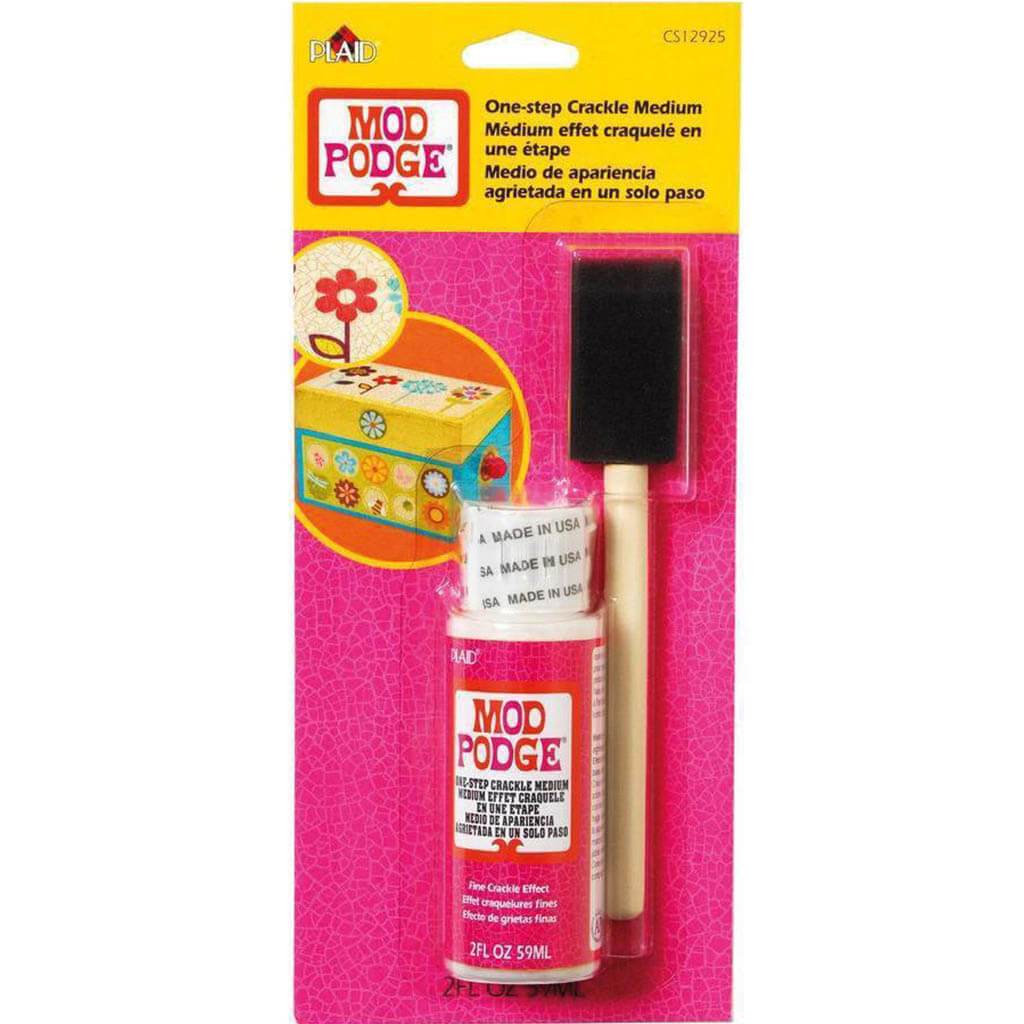 Mod Podge Medium with Foam Brush 2oz Crackle It