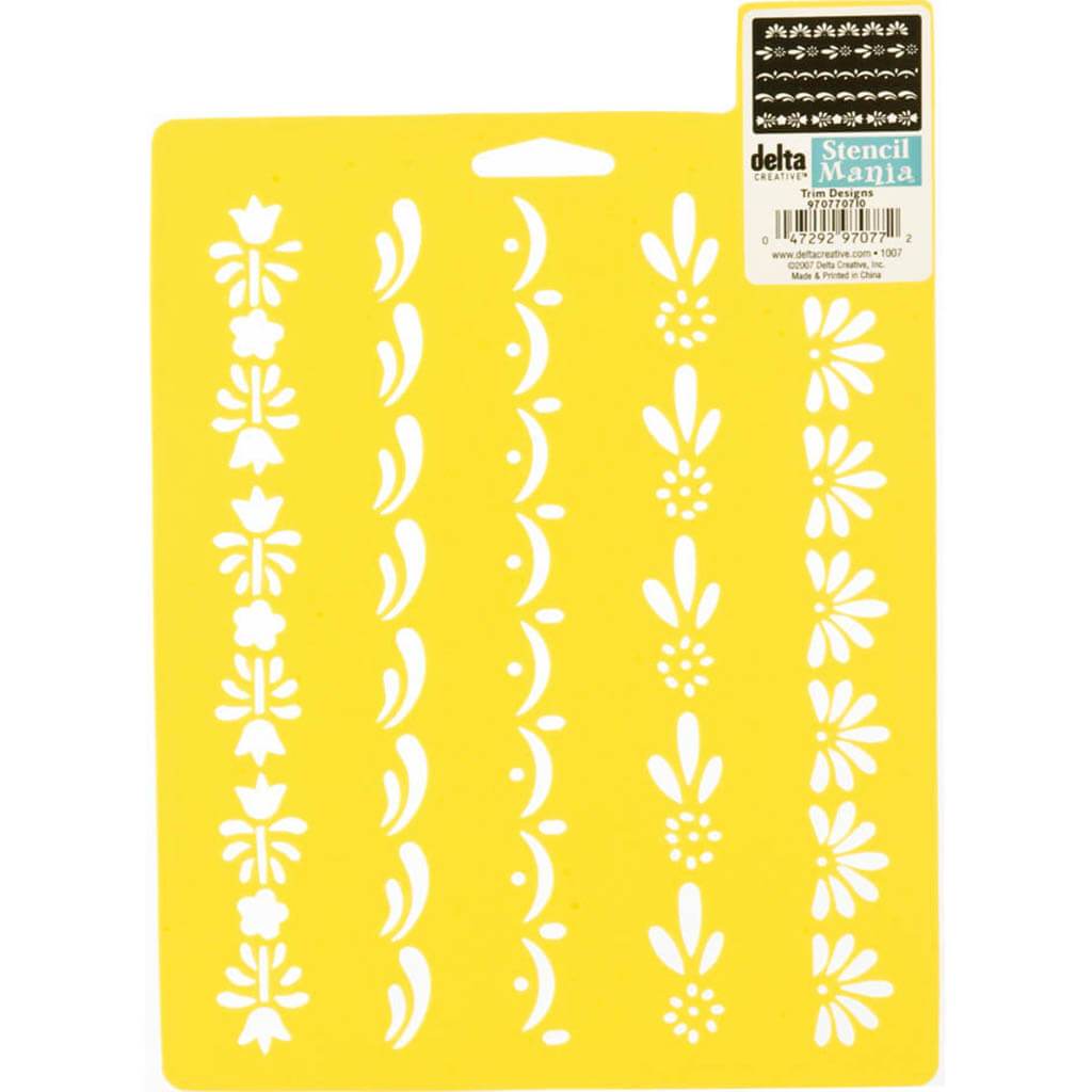 Stencil Mania Stencil 7in x 10in Trim Designs