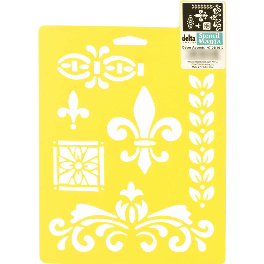 Stencil Mania Stencil 7in x 10in Decor Accents