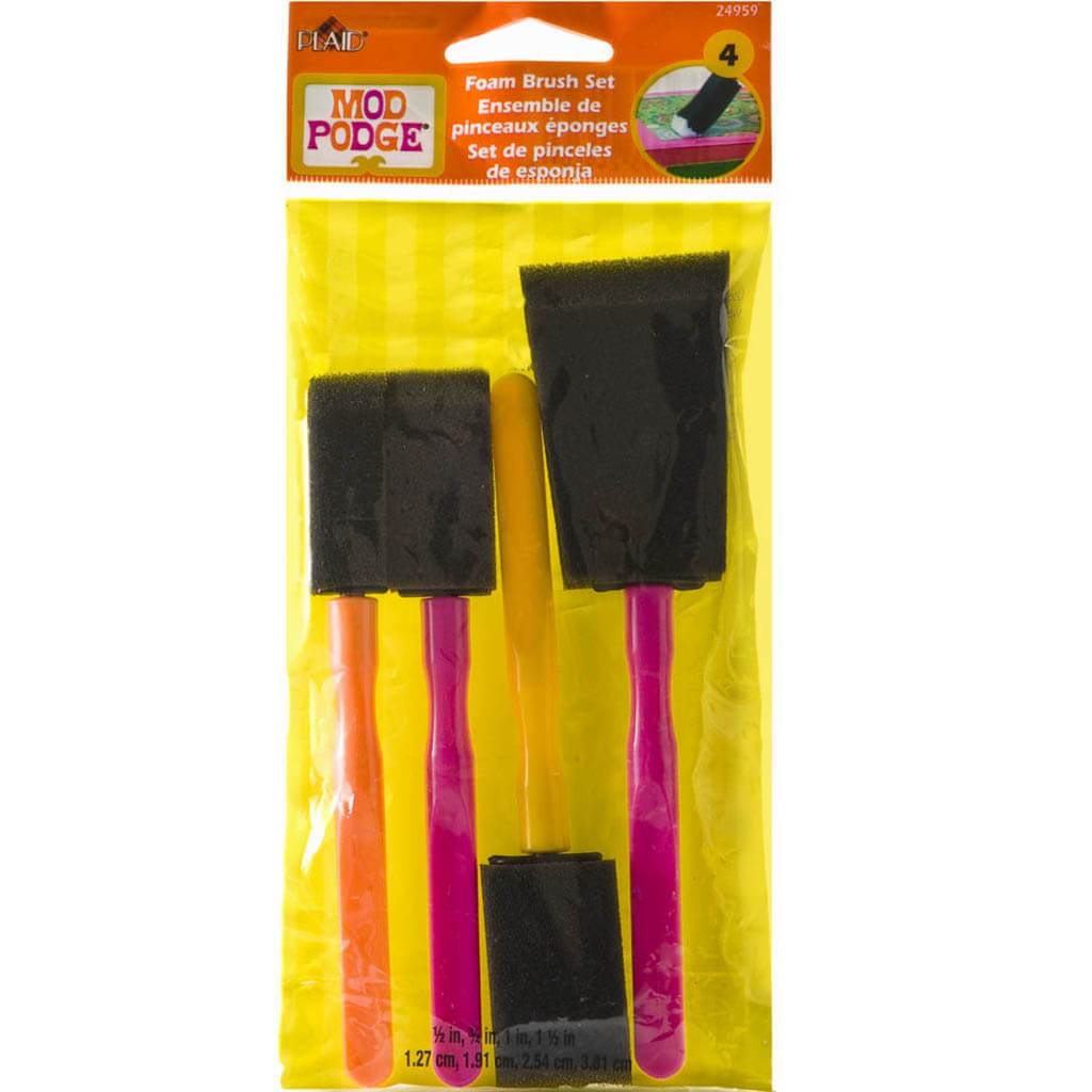 Mod Podge Foam Brushes 4pcs