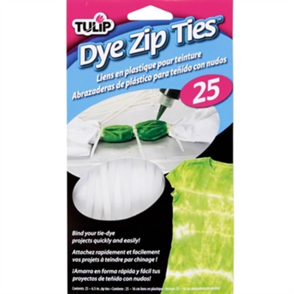TULIP DYE ZIP TIES