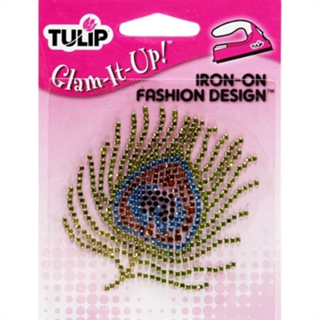 Tulip Express Yourself Iron on Designs Peacock Feather