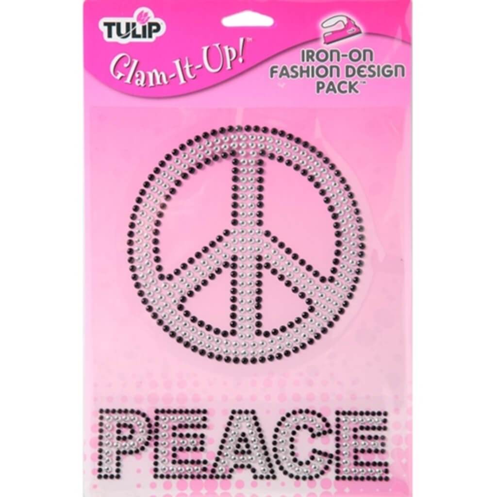 IRON ON FASHION DESIGN PEACE PACK