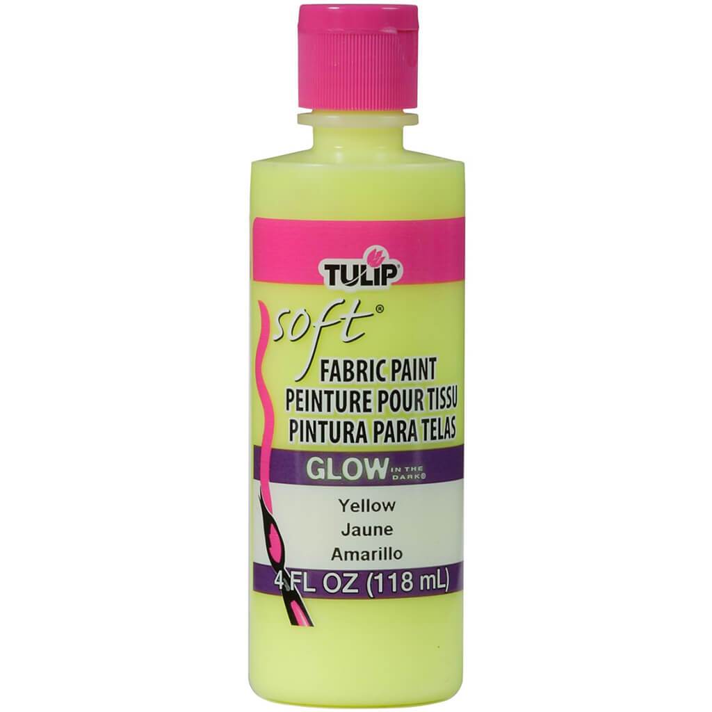 SOFT FABRIC PAINT GLOW IN THE DARK 4OZ