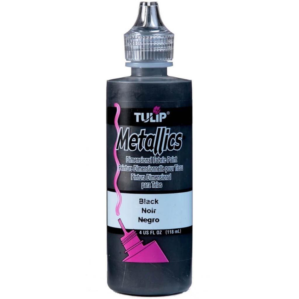DIMENSIONAL FABRIC PAINT METALLIC 4OZ