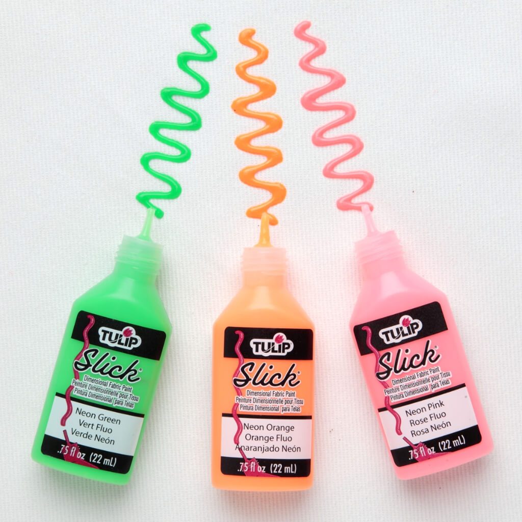 TULIP DIMENSIONAL FABRIC PAINT SLICK NEON 0.75OZ