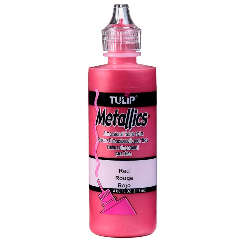 DIMENSIONAL FABRIC PAINT METALLIC 4OZ