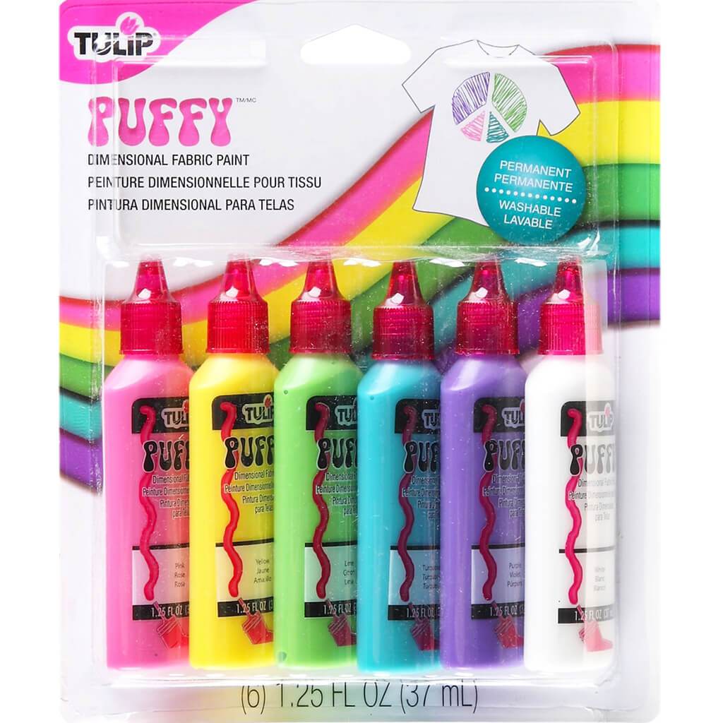 Tulip Dimensional Fabric Paint Puffy 6pcs