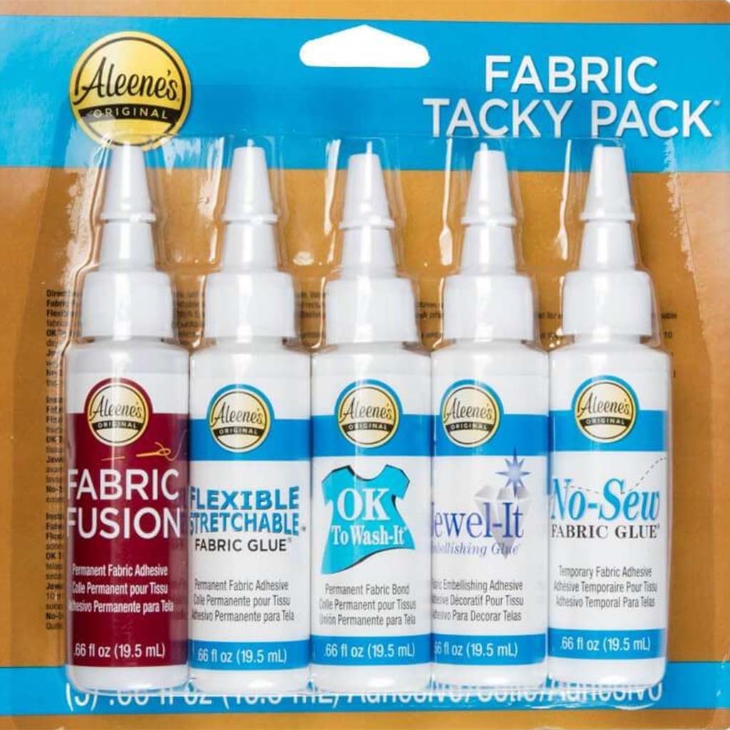 Aleene&#39;s Try Me Size Fabric Tacky Pack 5pcs .66oz