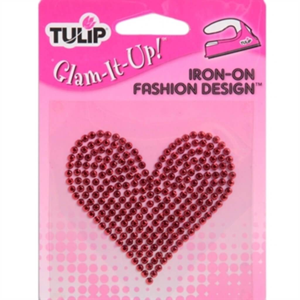 IRON ON FASHION DESIGN RED HEART