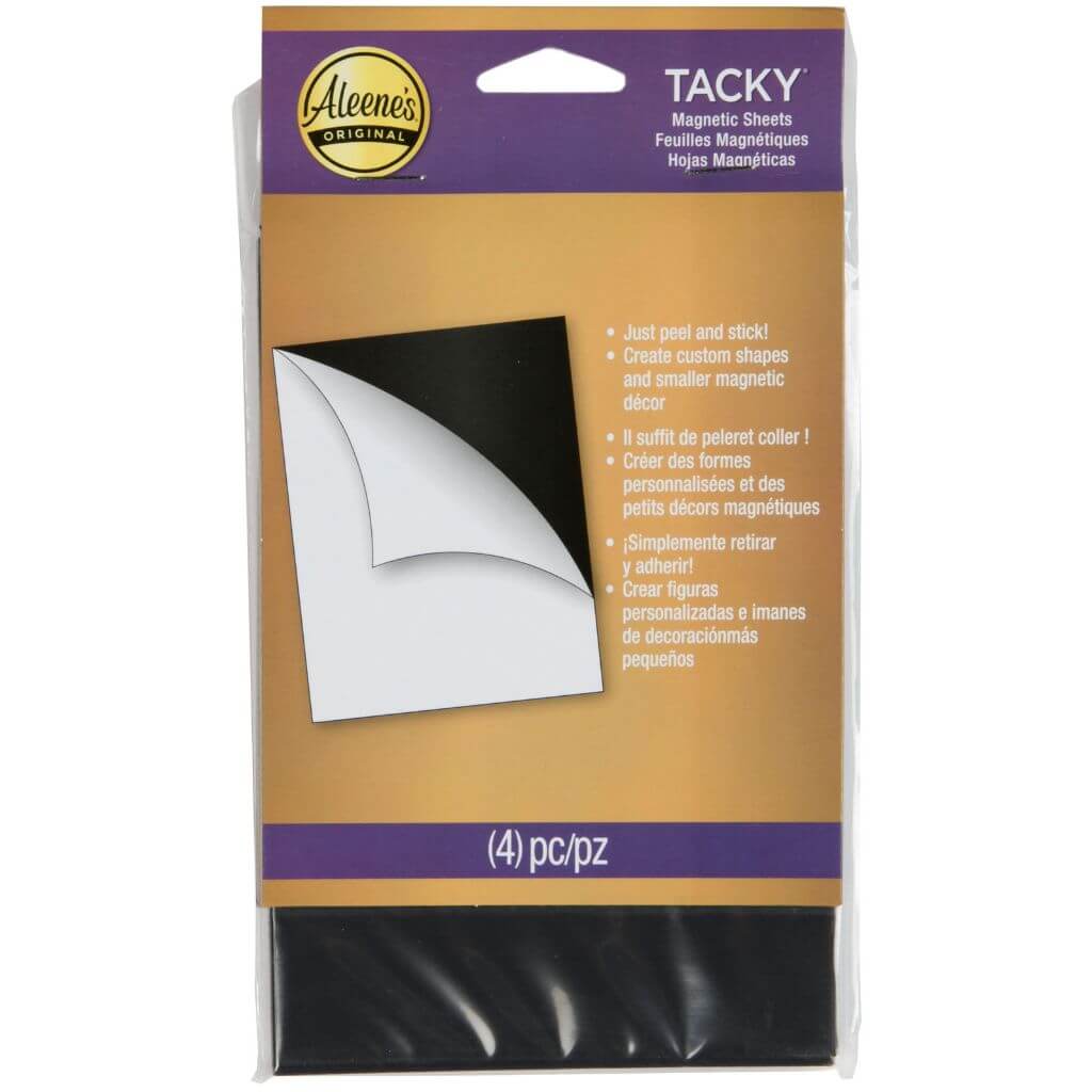 Magnetic Tacky Sheets 4in x 6in 4/pkg