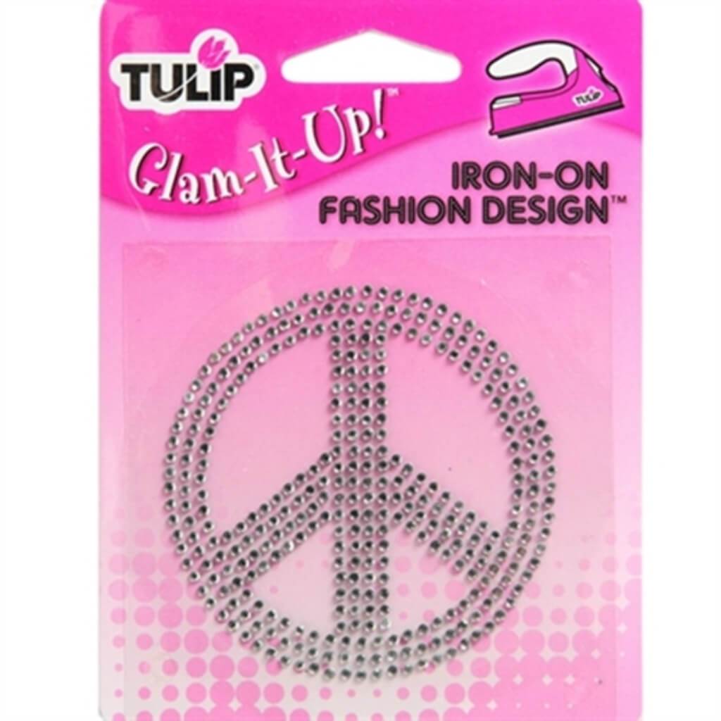 IRON ON FASHION DESIGN PEACE SIGN