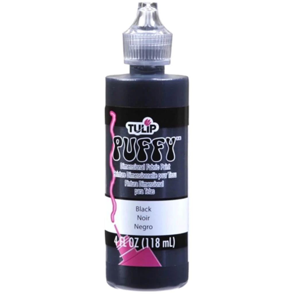 Tulip Dimensional Fabric Paint Puffy 4oz Black