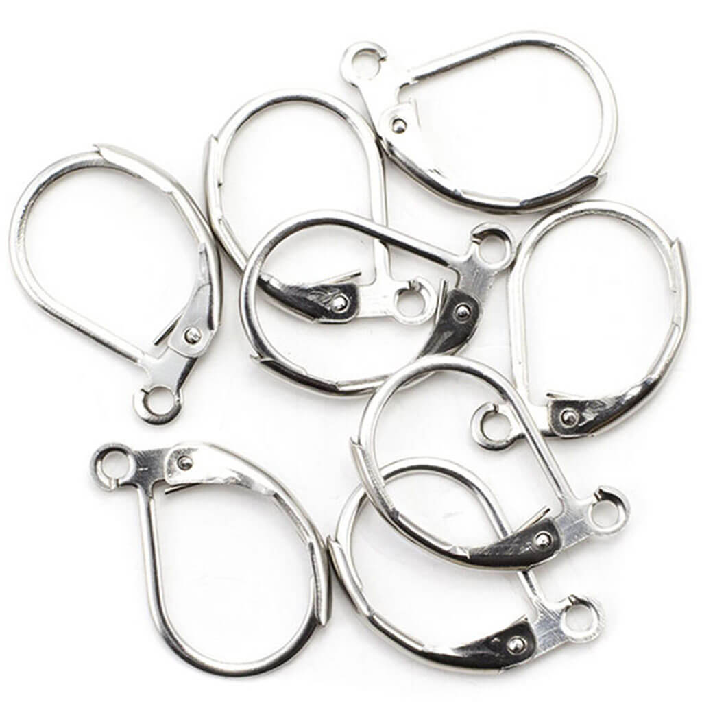 Stainless Steel Elegance Lever Back Earwire 8pc