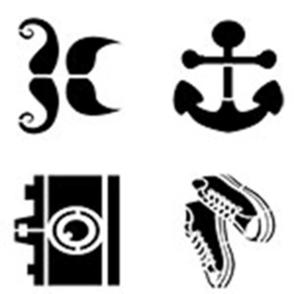 STICKY FABRIC STENCILS HIP