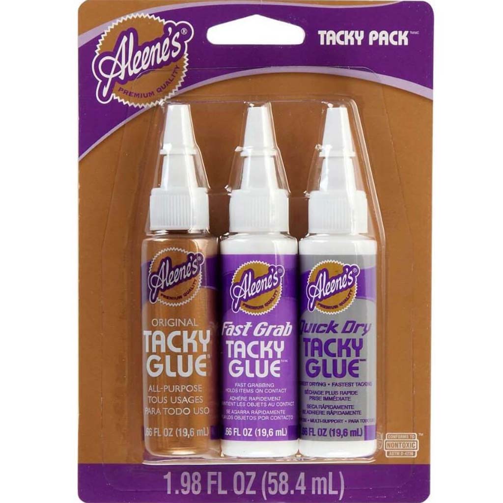 Aleene&#39;s Try Me Size Variety Tacky Packs .66oz 3pcs