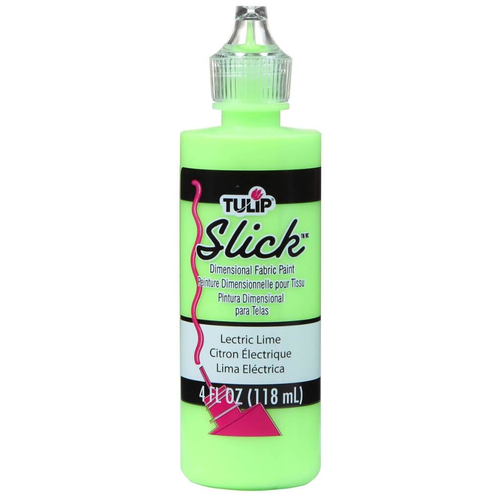 Dimensional Fabric Paint Slick 4oz Lectric Lime
