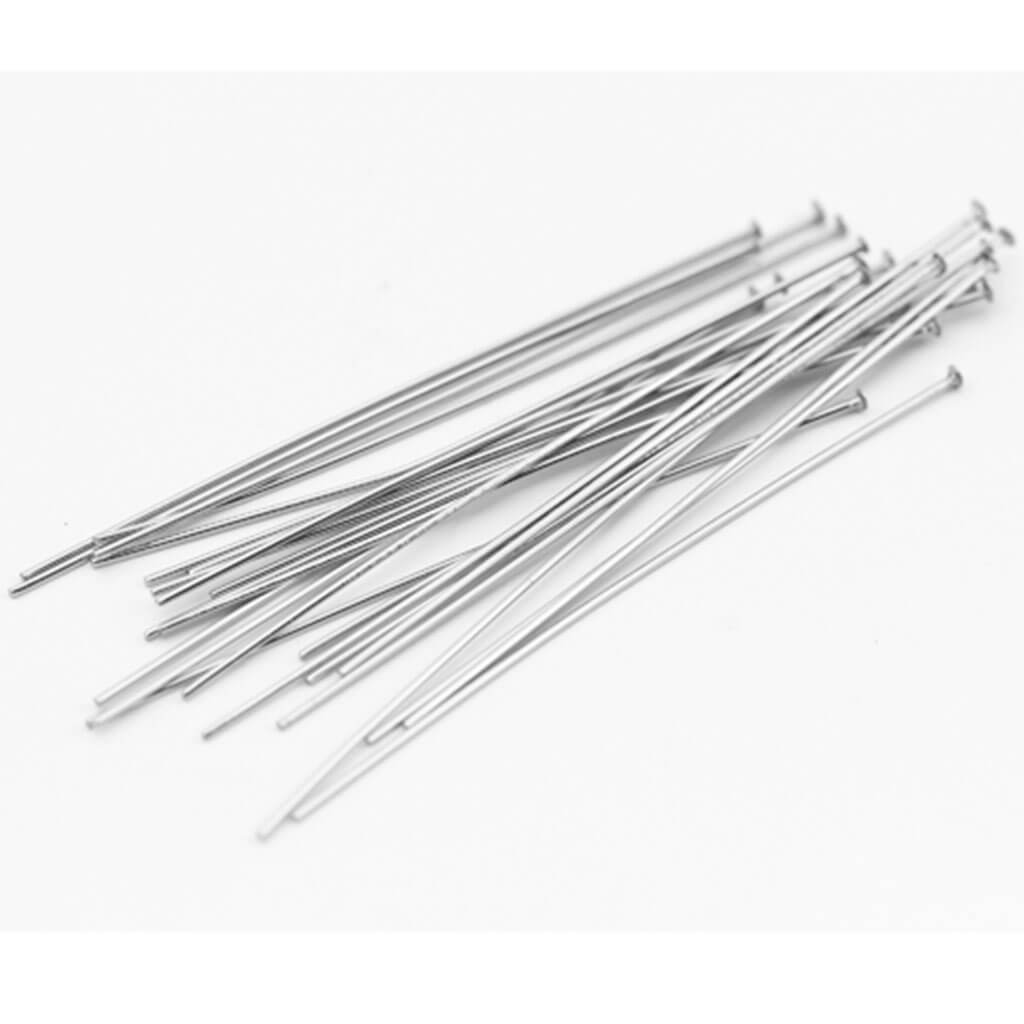 Stainless Steel Elegance Head Pin 24pc 2.5in