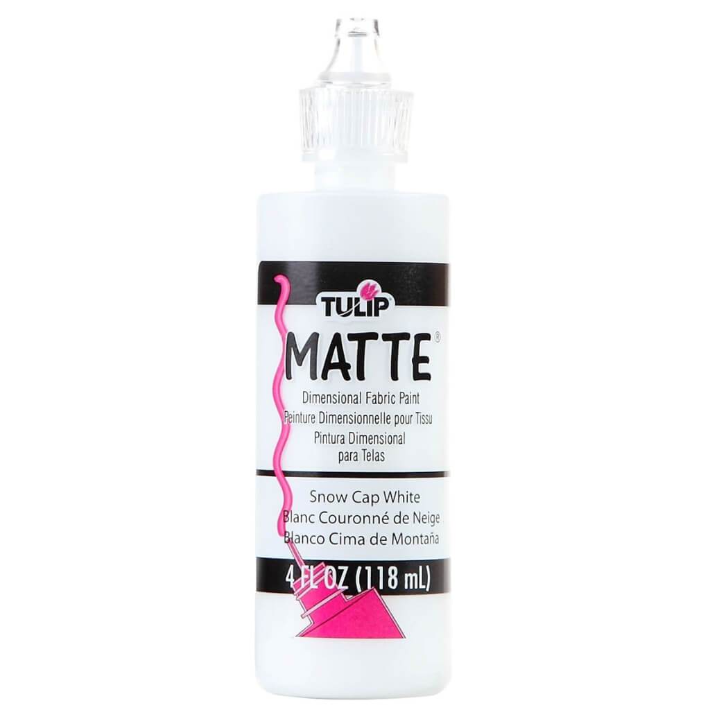 Dimensional Fabric Paint 4oz Matte Snow White