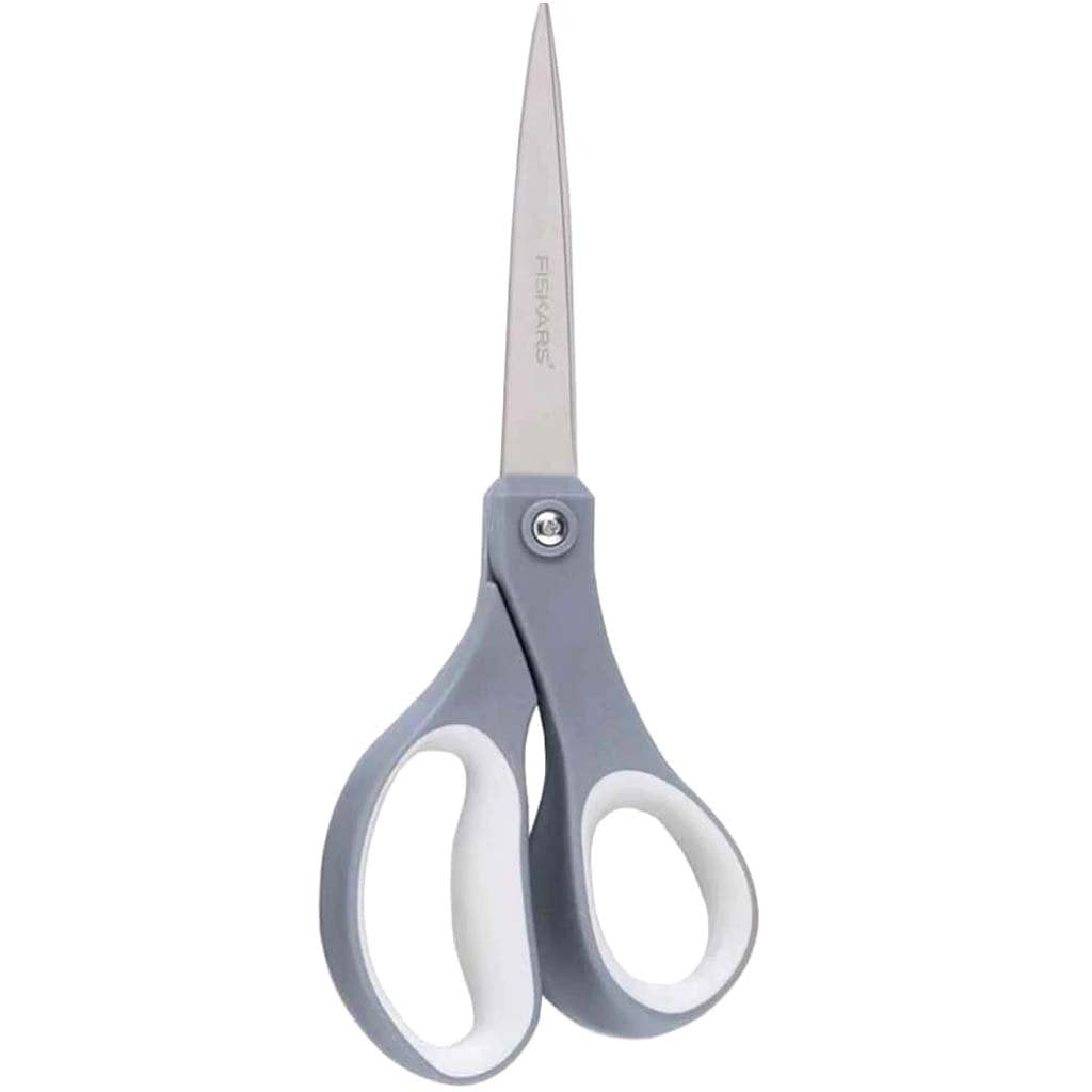 Softgrip Titanium Adult Scissors, 8 Inch, Gray 