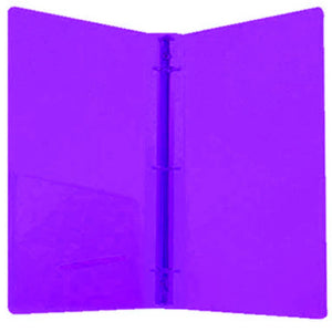 Bazic Glitter Poly 3-Ring Binder with Pocket 1in