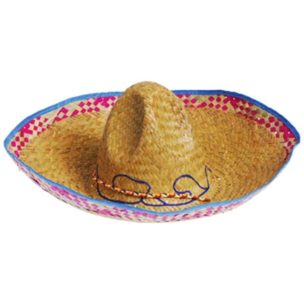 Sombrero with Colored Straw