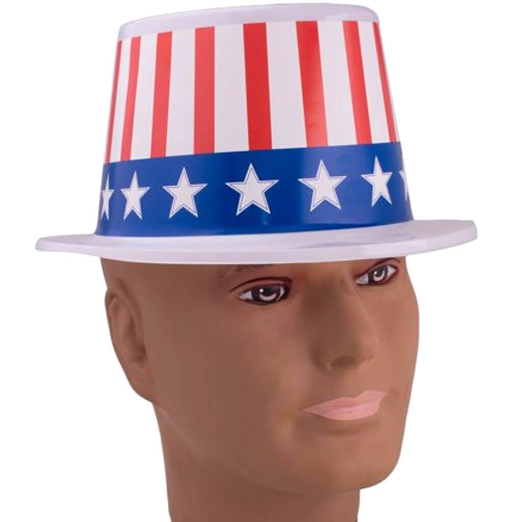 Stars and Stripes Plastic Hat