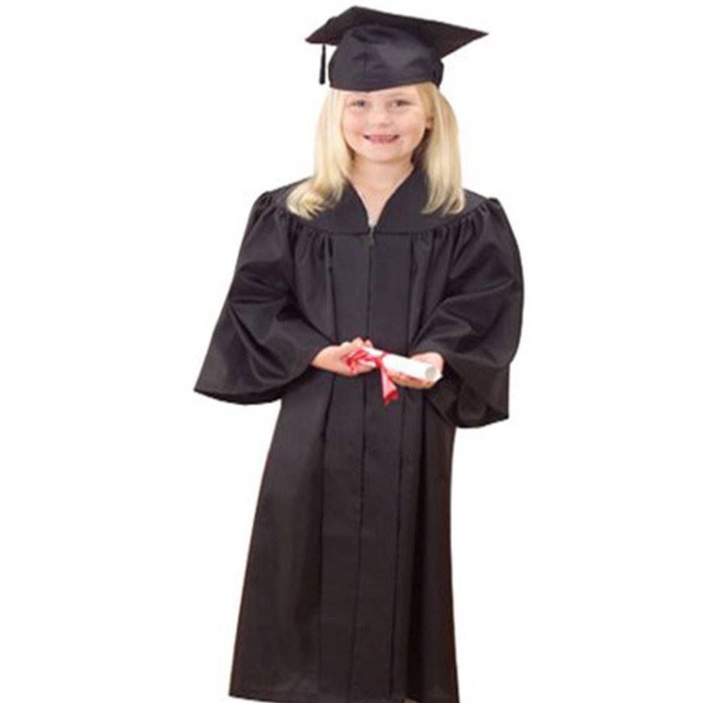 Black Graduation Cap and Gown