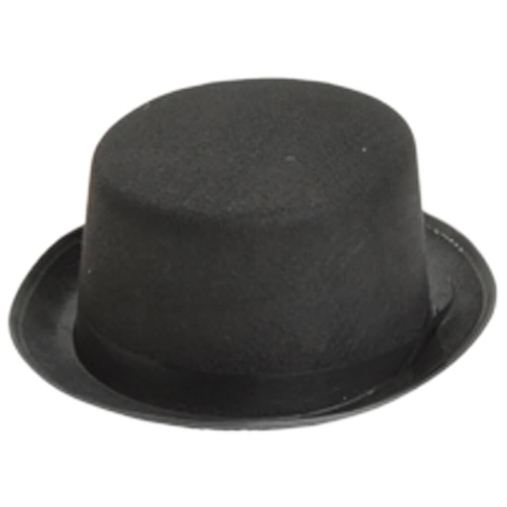 Black Felt Top Hat 