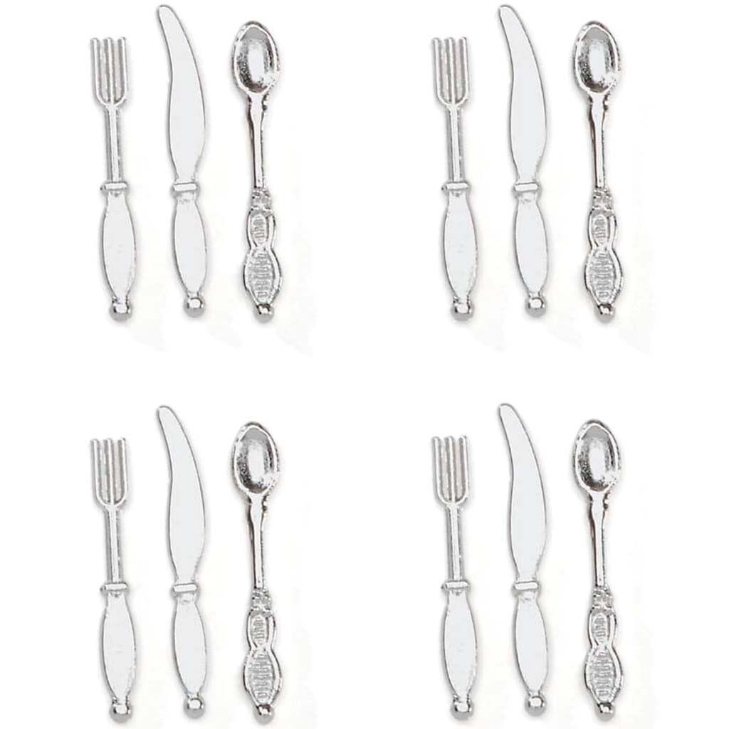 MINIATURE SILVERWARE 12PCS 