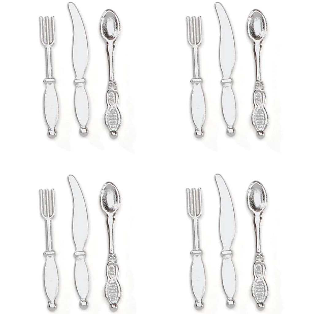 MINIATURE SILVERWARE 12PCS 