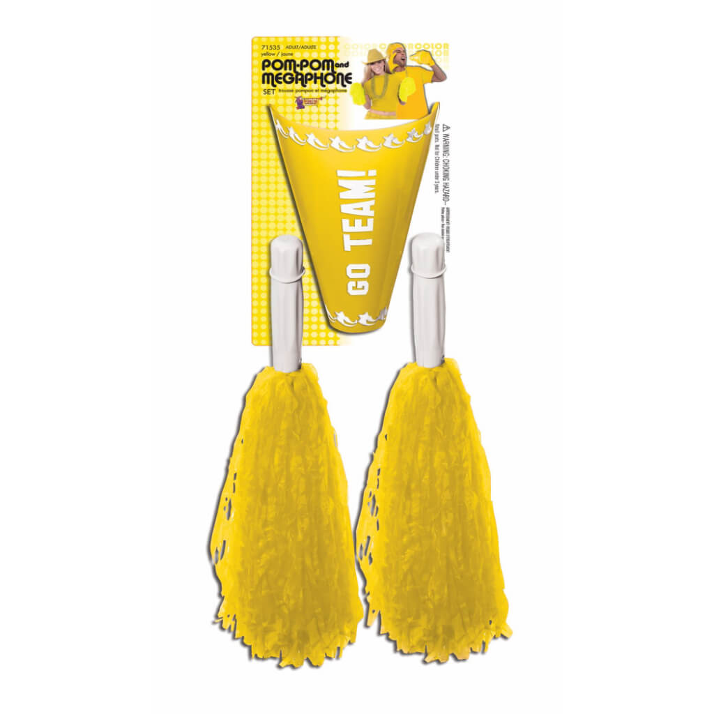 POMPOMS &amp; MEGAPHONE YELLOW 