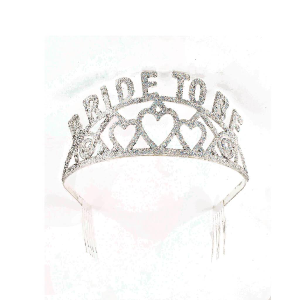 GLITTER TIARA-BRIDE TO BE 