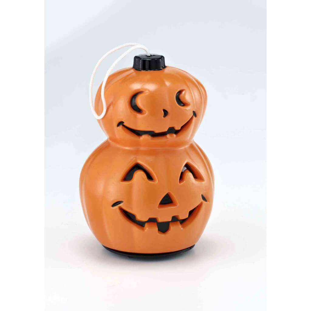 2 TIER PUMPKIN LIGHT UP ORANGE 