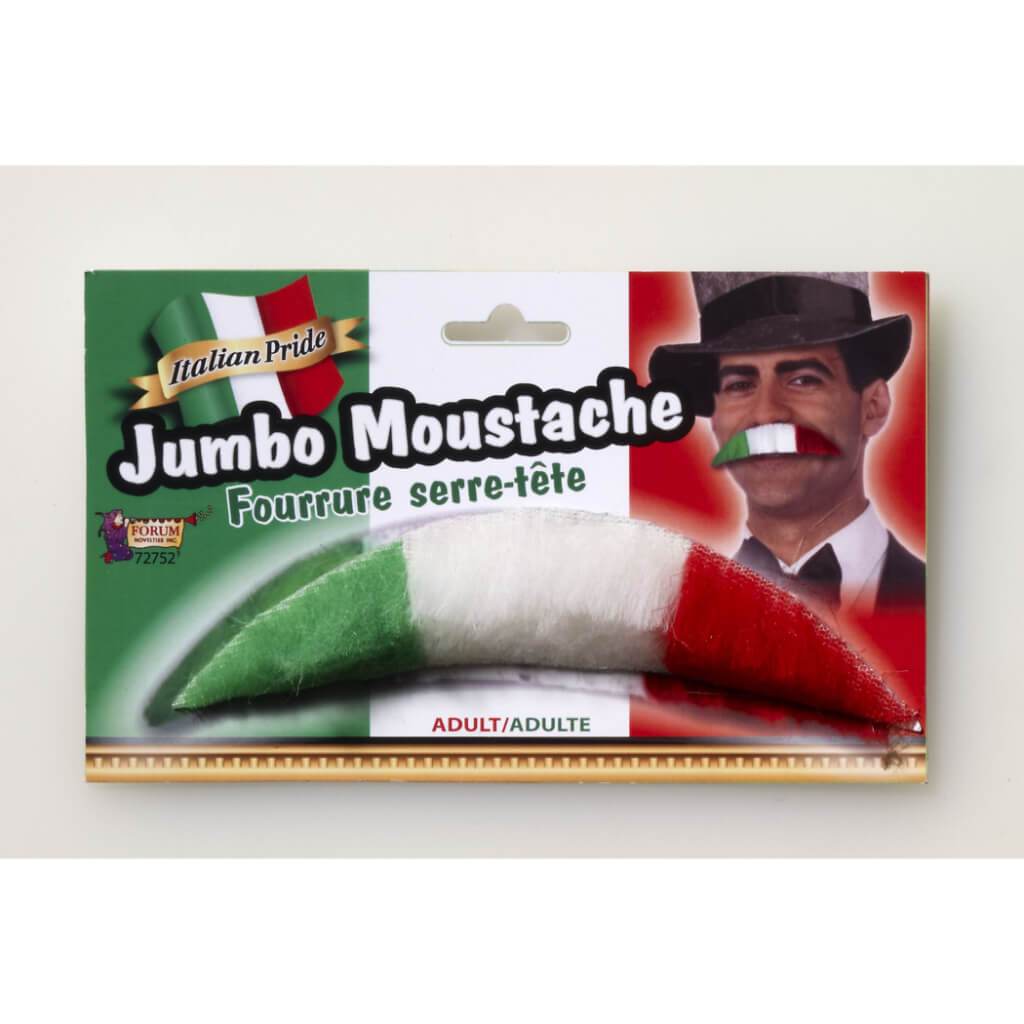 Jumbo Tri-Color Moustache 