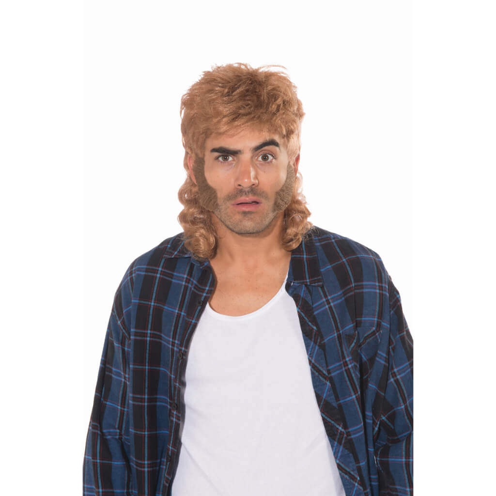 Mullet Man Adult Wig