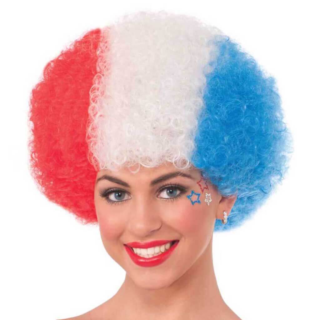 Patriotic Afro Adult Wig