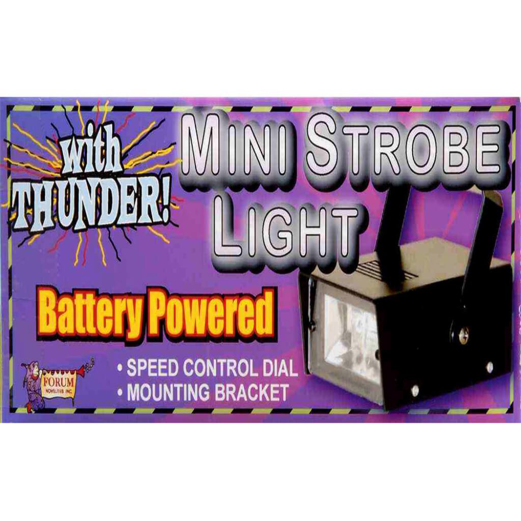 Mini Strobe Light with Thunder Sound Effects 