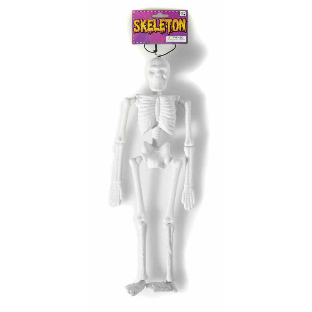 GLITTER SKELETON WHITE 