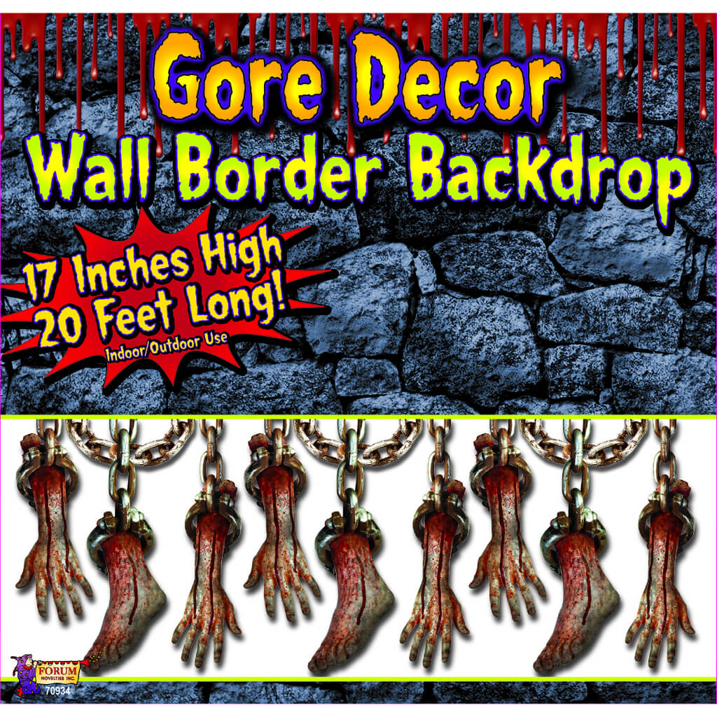 BLOODY LIMBS ROLL WALL DECOR 