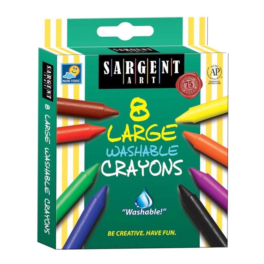 Large Washable Crayons 8ct